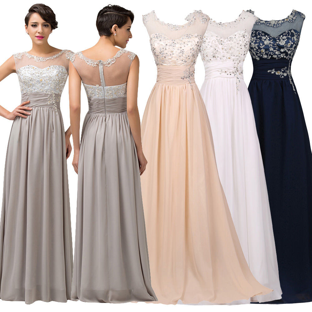 Evening Gowns For Wedding
 ღ Dress Wedding Long Bridesmaid Prom Party Evening Gown