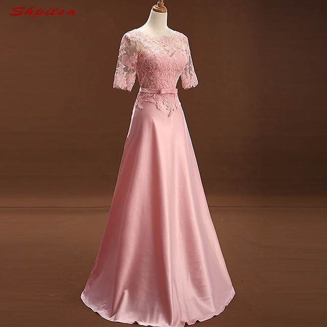 Evening Gowns For Wedding
 Pink Lace Mother of the Bride Dresses for Weddings A Line