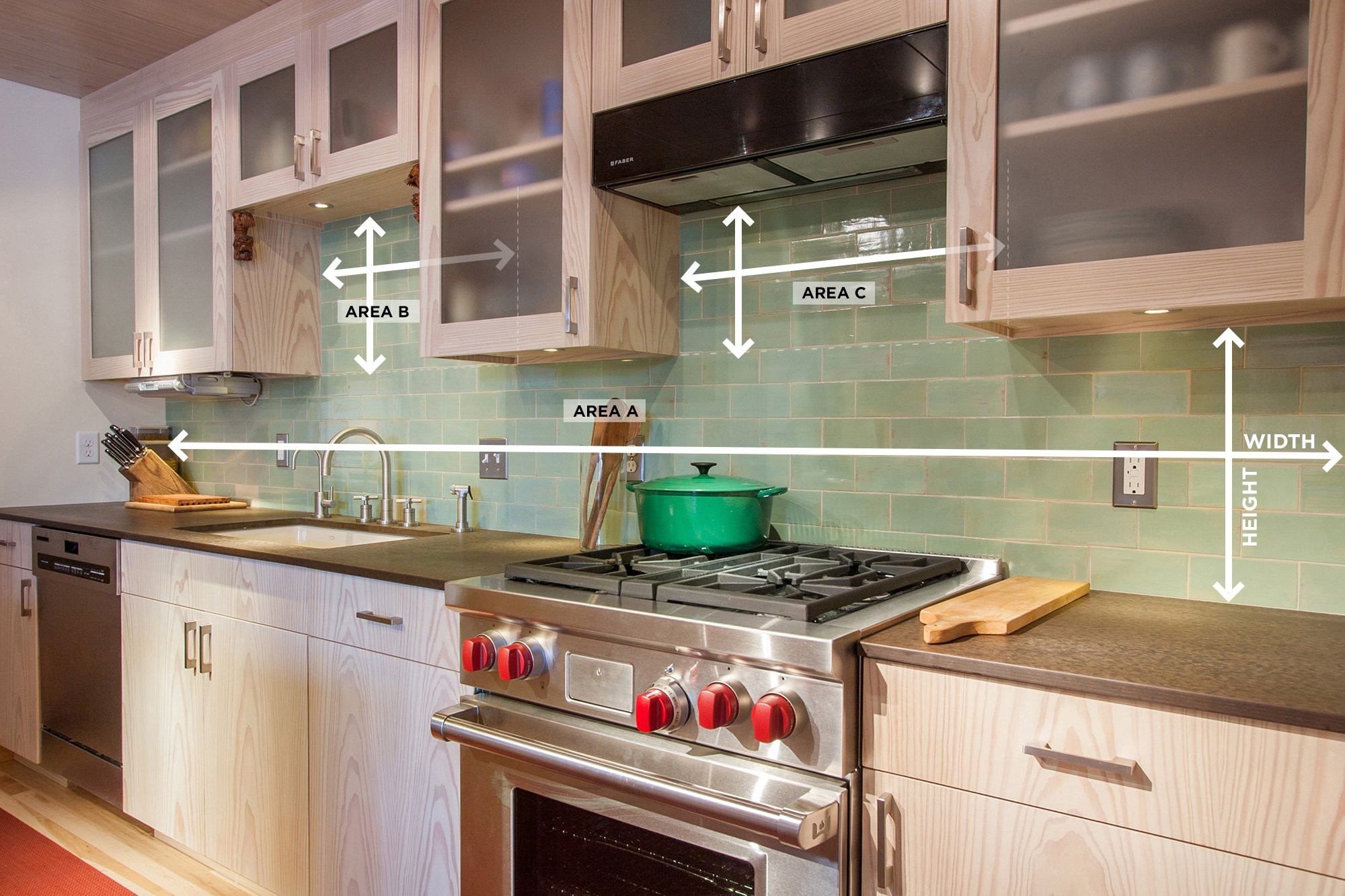 Examples Of Kitchen Backsplashes
 How to Measure Your Kitchen Backsplash – Mercury Mosaics