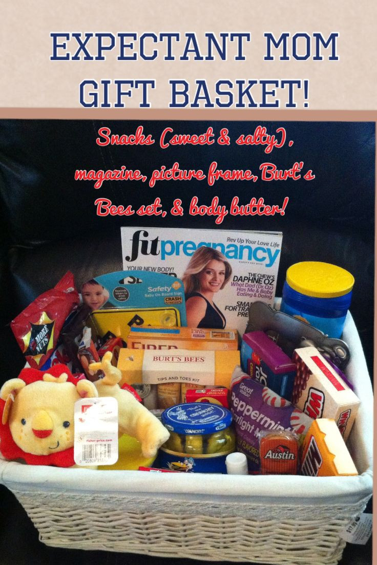 Expecting A Baby Gift
 Expectant mom t basket "pregnancy survival kit
