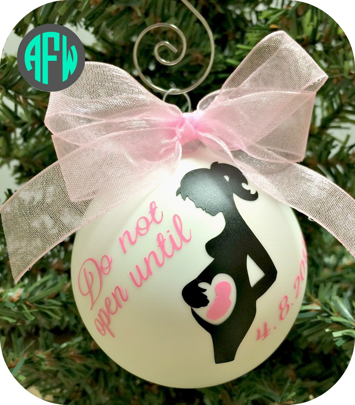 Expecting A Baby Gift
 Expecting Mother Ornament Pregnancy Gift Pregnancy Ornament
