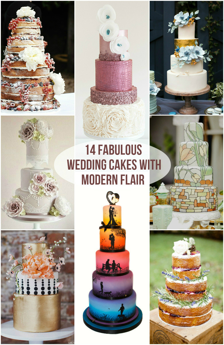 Fabulous Wedding Cakes
 14 Fabulous Wedding Cakes with Modern Flair Roxy s Kitchen