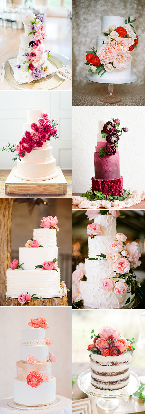 Fabulous Wedding Cakes
 Wedding Trend 20 Fabulous Wedding Cakes with Floral for