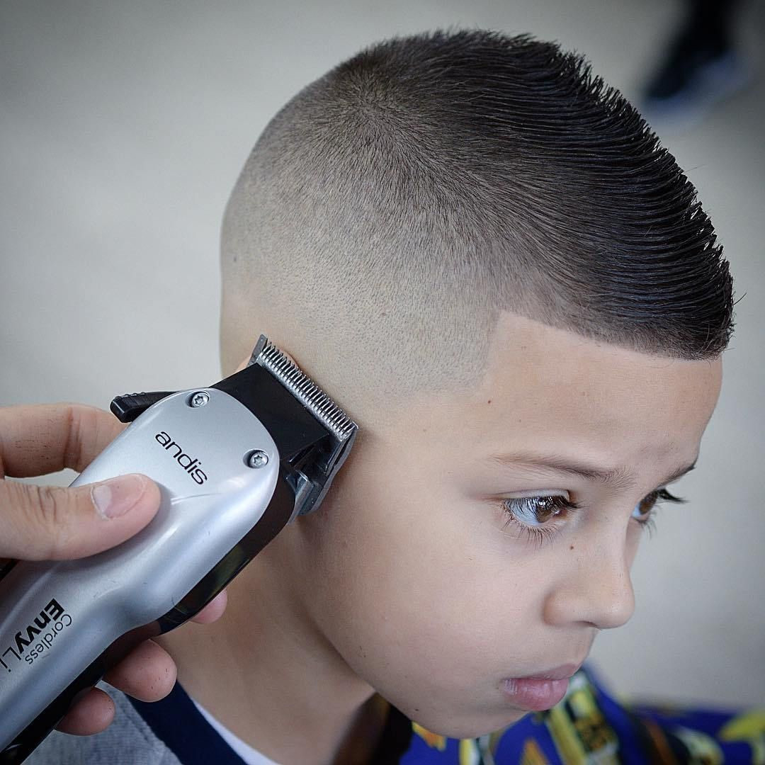 Fade Haircuts For Kids
 Faded Fohawk Teenage Boy Haircut