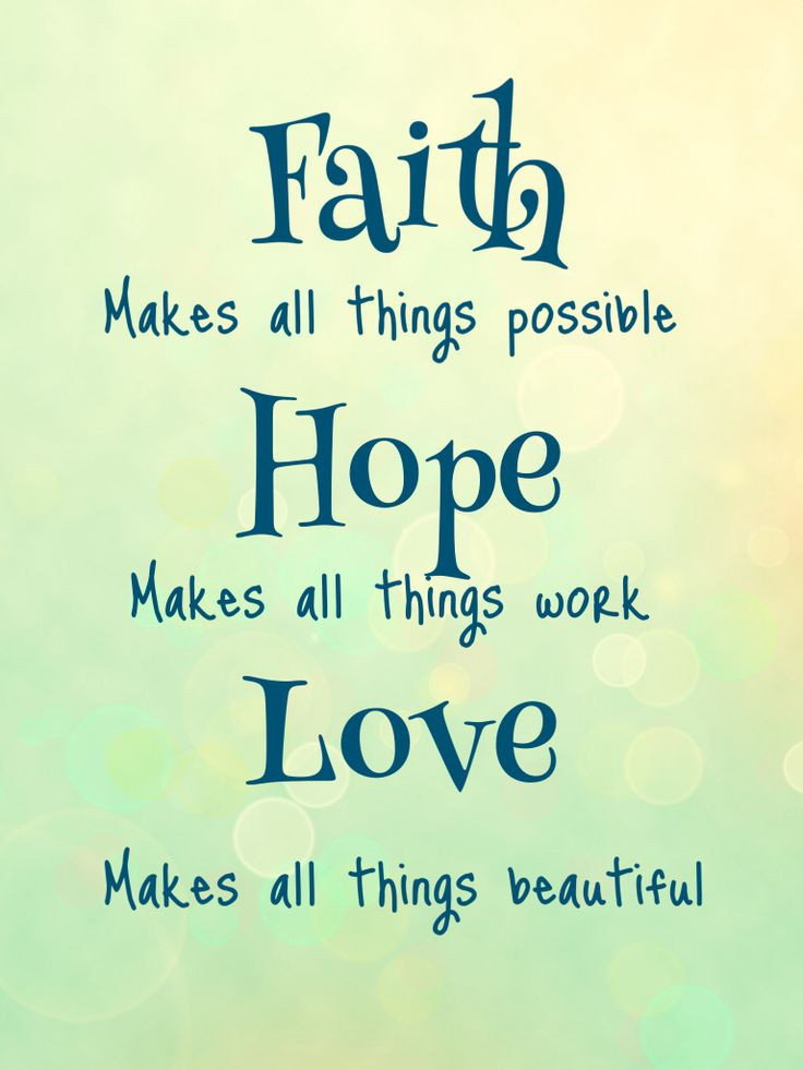 Faith In Relationship Quotes
 Faith hope love Quotes