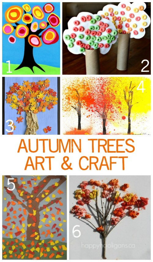 Fall Art Project For Kids
 Children s Autumn Tree Art and Crafts Emma Owl