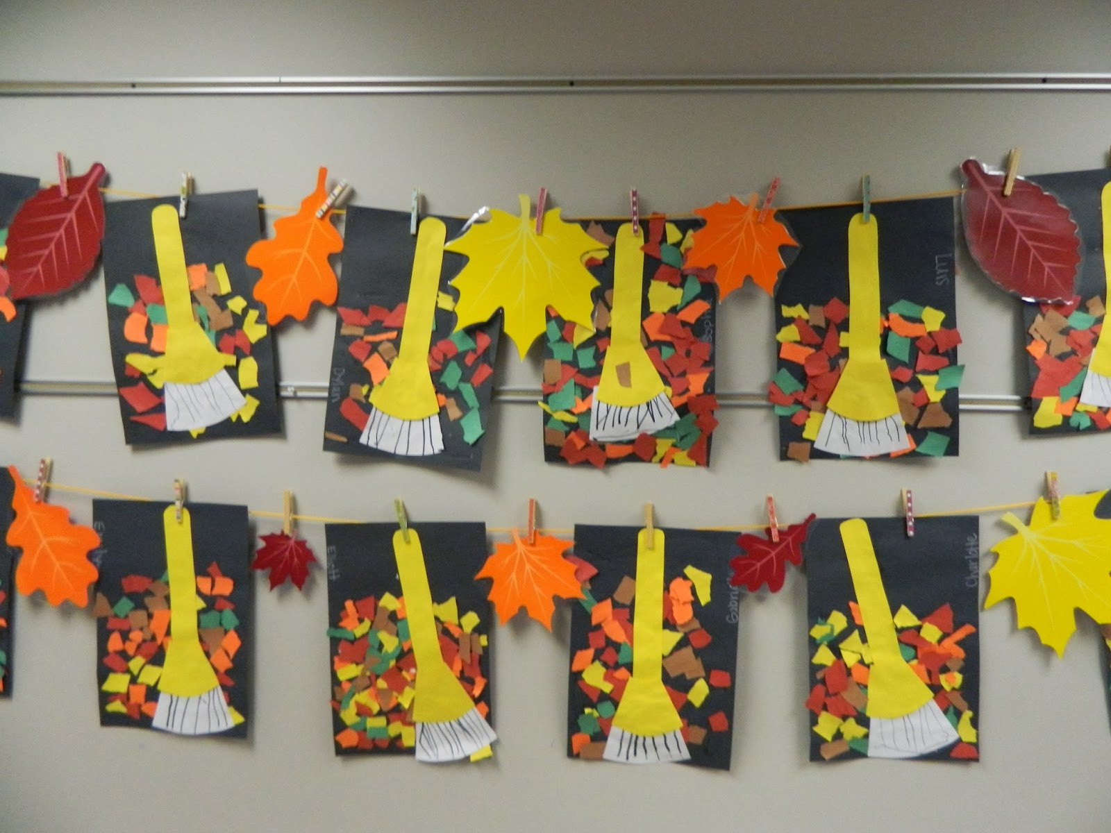 Fall Art Project For Kids
 the vintage umbrella rakes and leaves art project