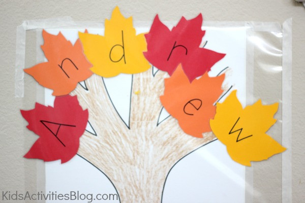 Fall Art Project For Kids
 Early Learning with a Sticky Wall