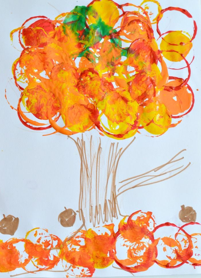 Fall Art Project For Kids
 Fall Art Projects for Kids Easy fall tree printing