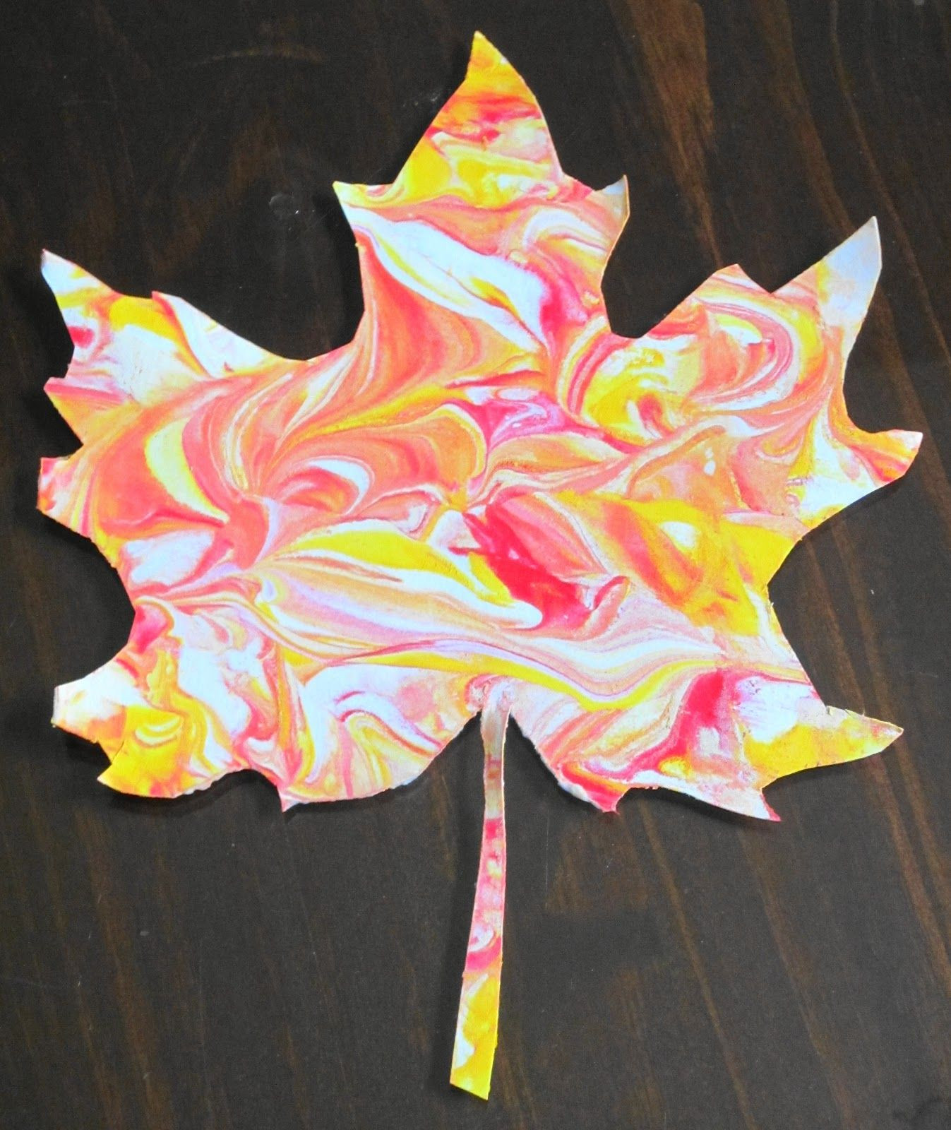 Fall Art Projects For Kids
 Create marbled fall leaves with shaving cream