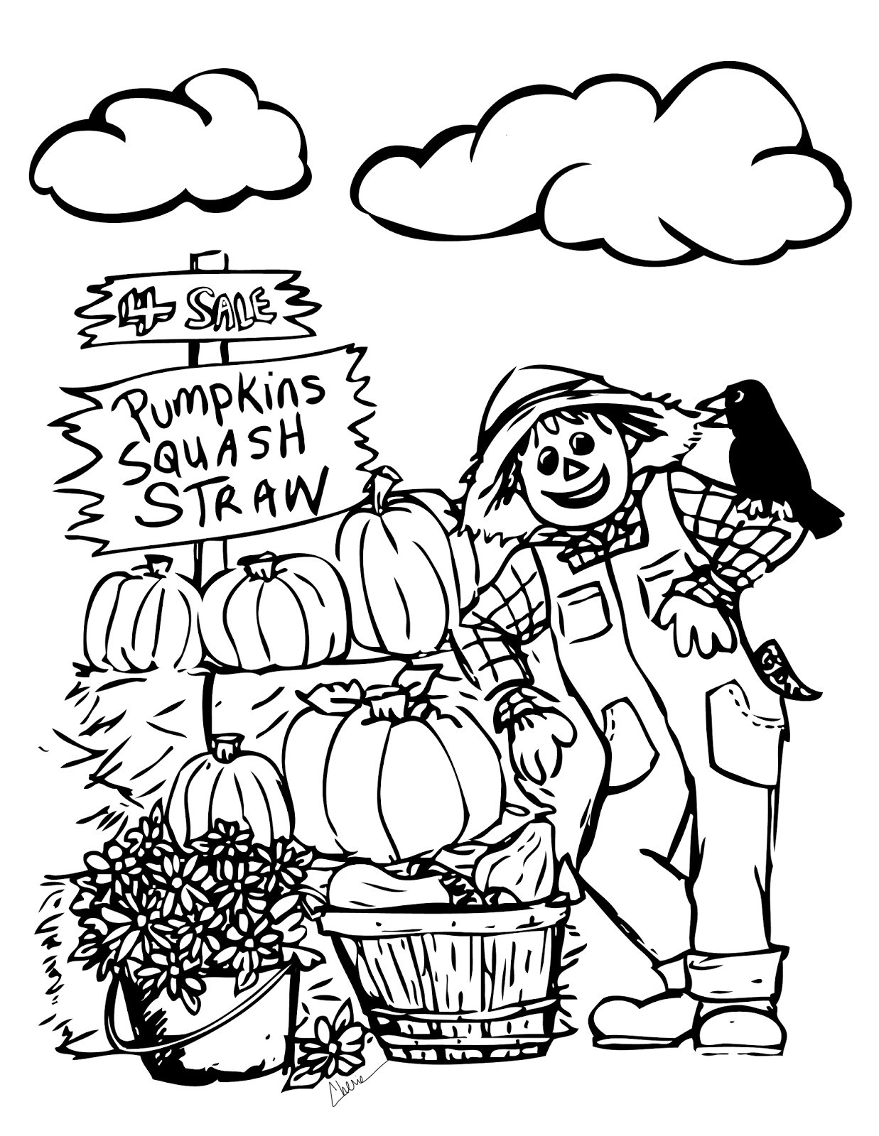 Fall Coloring Pages For Kids
 Free Printable Fall Coloring Pages for Kids Best