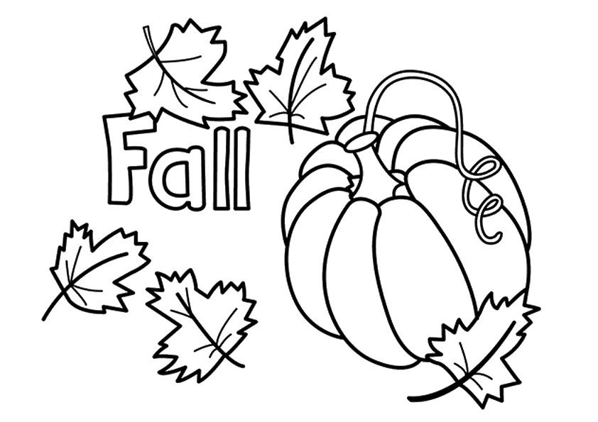 Fall Coloring Pages For Kids
 Free Printable Fall Coloring Pages for Kids Best