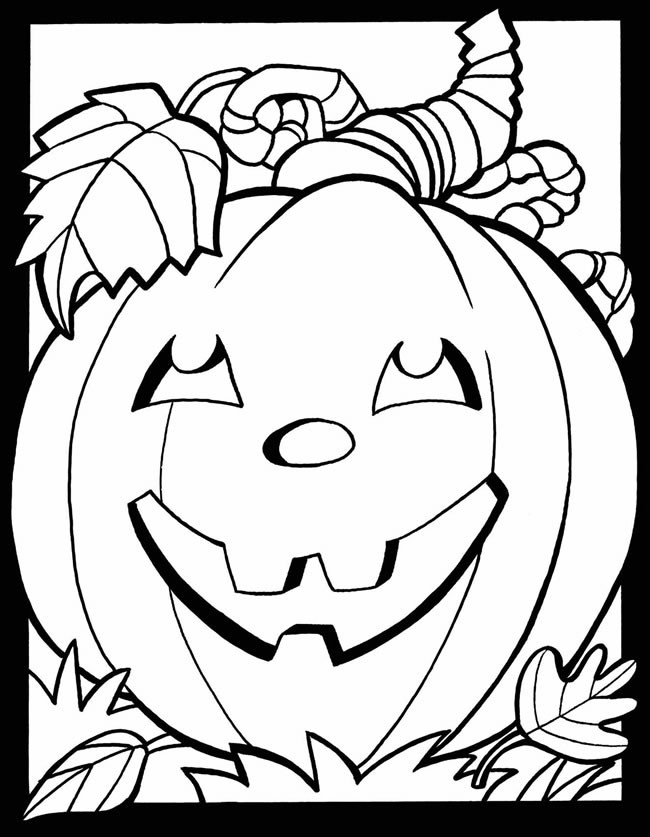 Fall Coloring Pages For Kids
 Waco Mom Free Fall and Halloween Coloring Pages