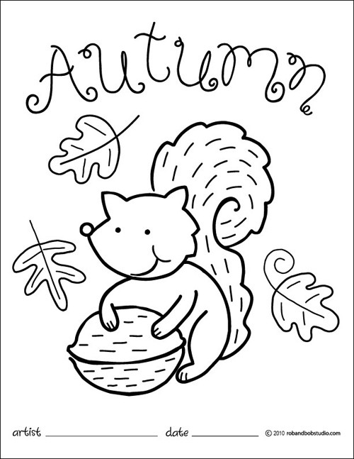 Fall Coloring Pages For Toddlers
 Free Autumn Coloring Pages