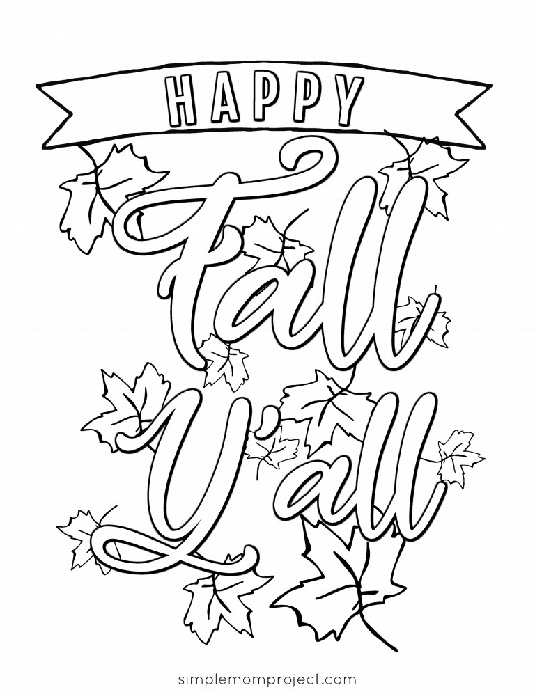 Fall Coloring Pages For Toddlers
 15 FUN FALL & THANKSGIVING PRINTABLE ACTIVITIES FOR KIDS