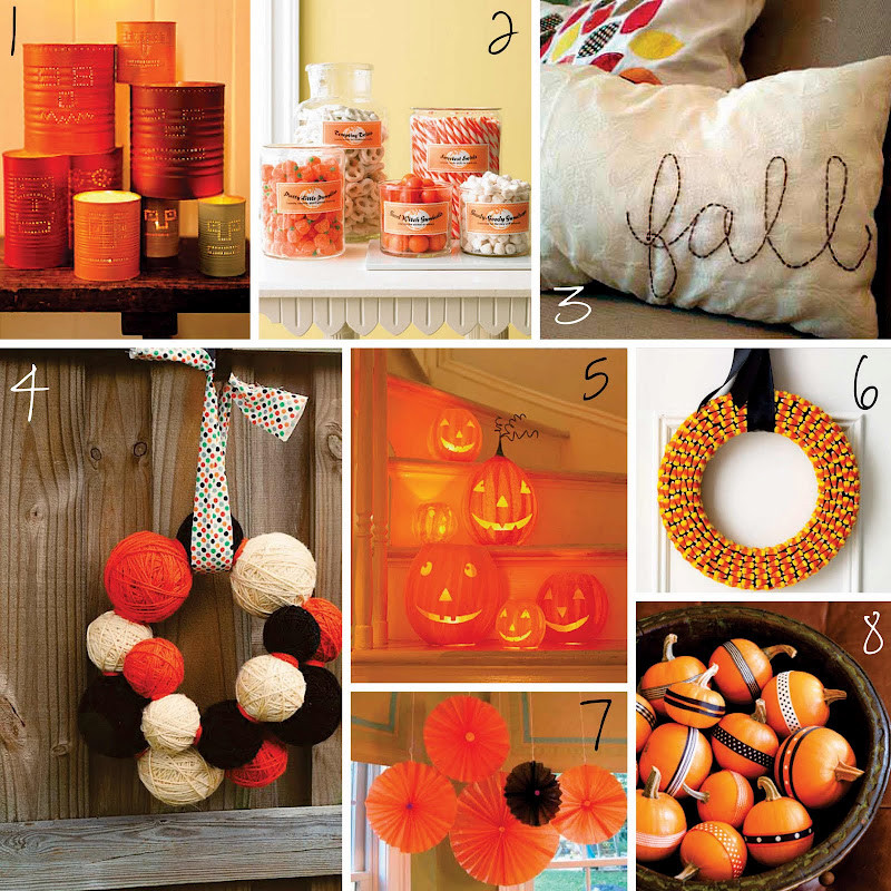 Fall DIY Decorations
 The Creative Place Fall and Halloween DIY Roundup