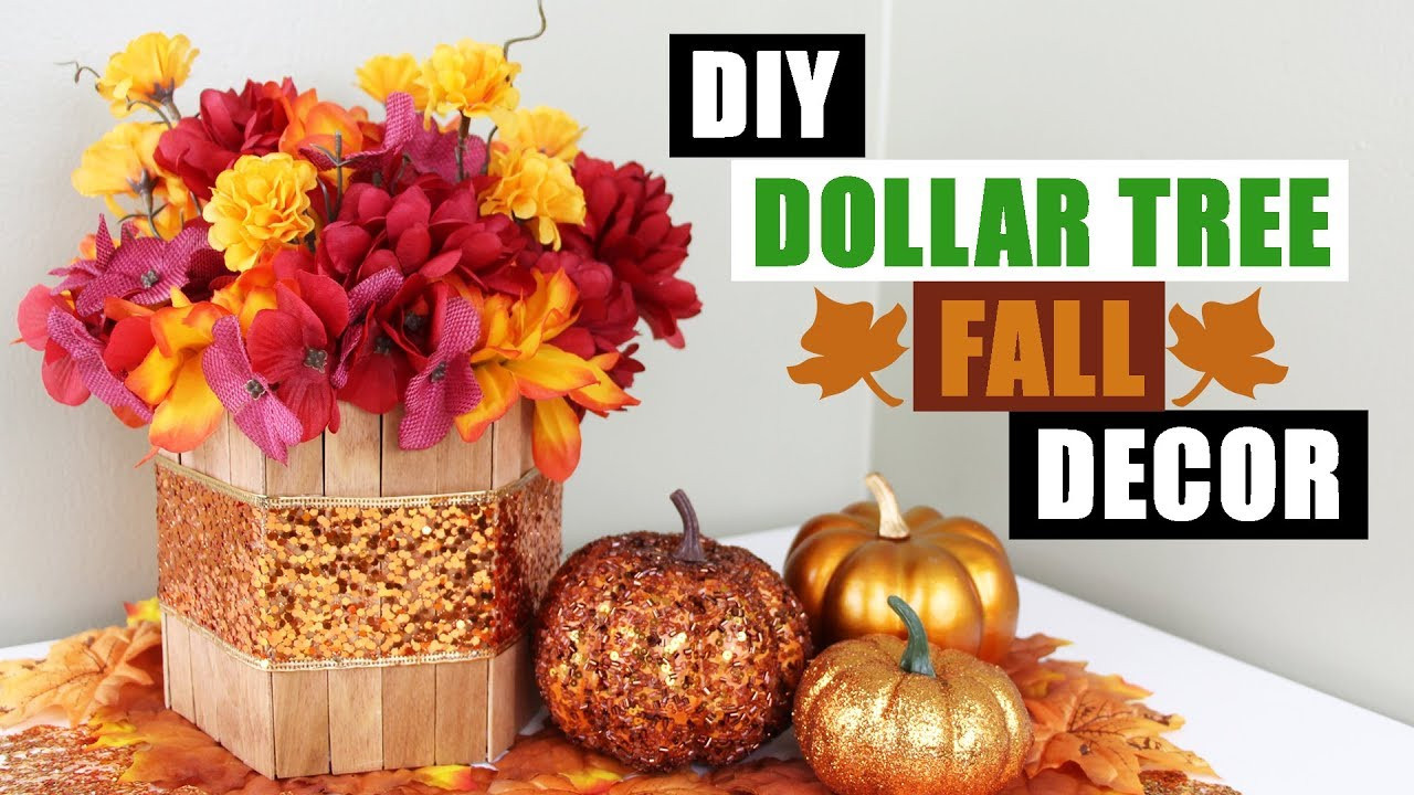 Fall DIY Decorations
 DIY DOLLAR TREE FALL FLORAL ARRANGEMENT Dollar Store DIY