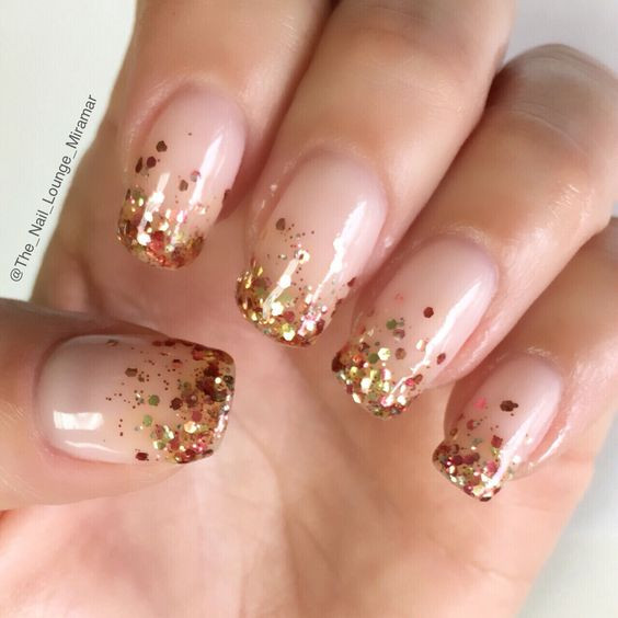 Fall Glitter Nails
 50 Autumn Fall Nail Colors Design to Follow Trends Koees Blog