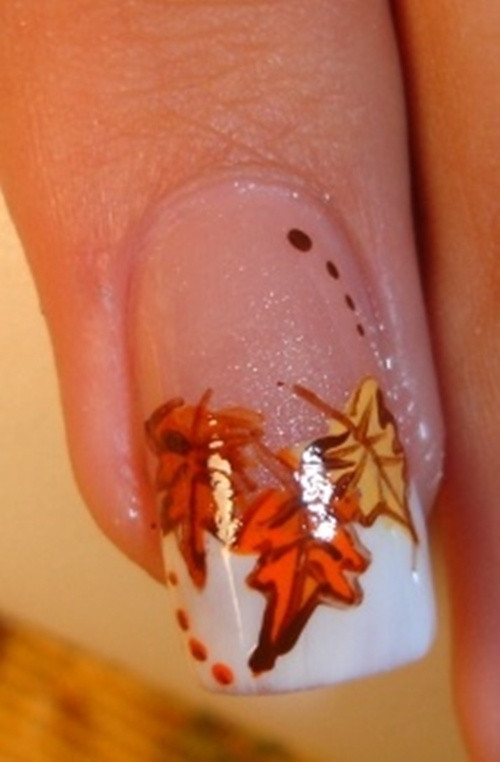 Fall Leaf Nail Designs
 How To Do Autumn Leaves Nail Art 30 Examples