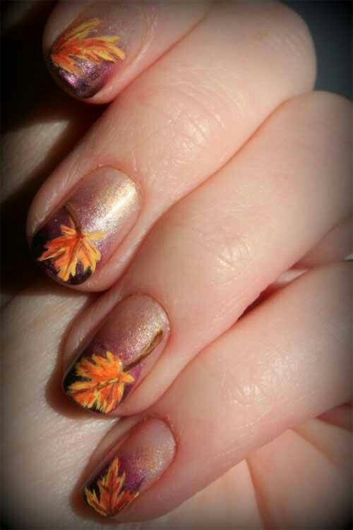 Fall Leaves Nail Designs
 21 Cute Thanksgiving Nail Designs You Should Definitely See