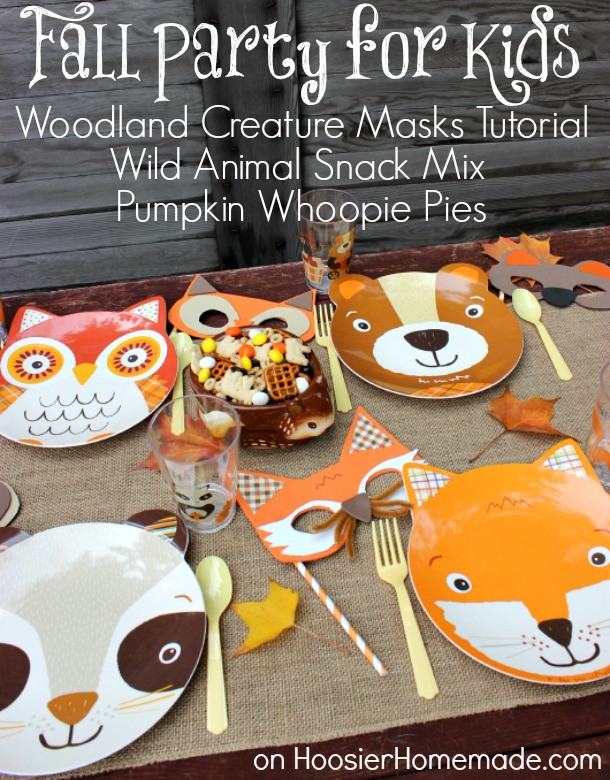 Fall Party Ideas For Kids
 Fall Party for Kids with Woodland Creature Mask Tutorial