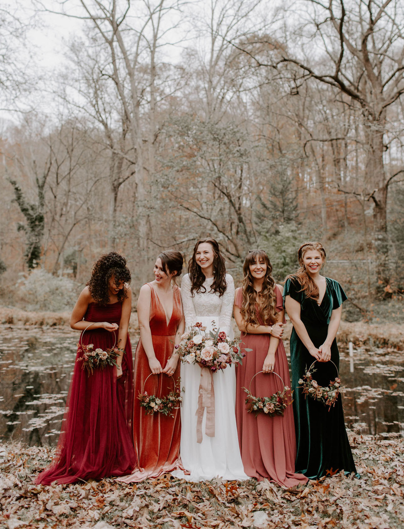 Fall Wedding Bridesmaid Dresses
 You ve Got to See the Bridesmaids in Jewel Tones Floral