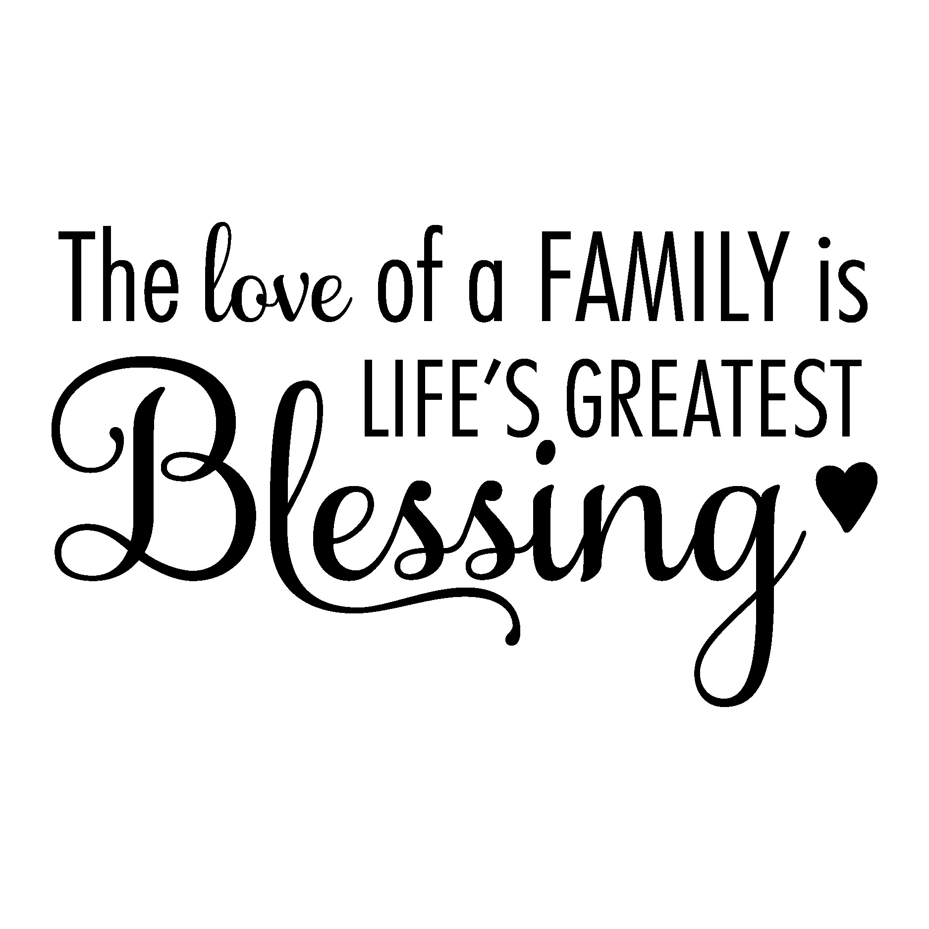 Family And Love Quotes
 The Love of A Family Wall Quotes™ Decal