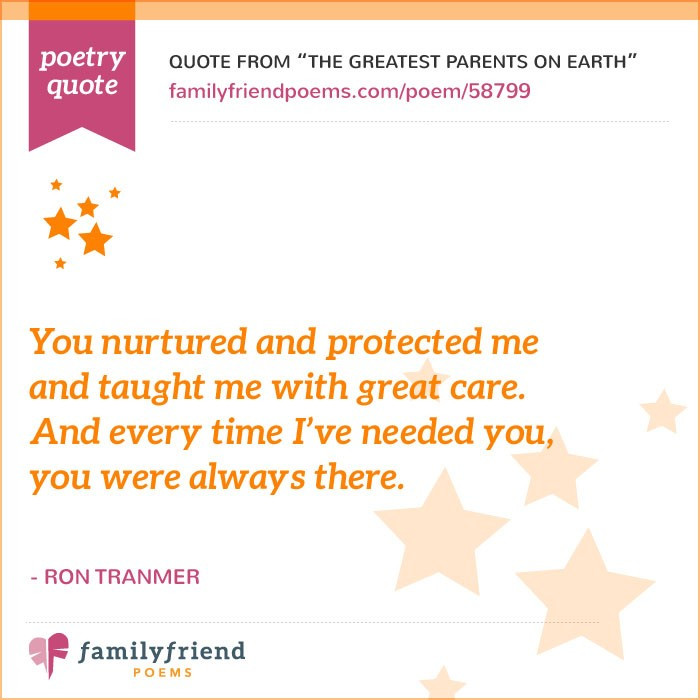 Family Appreciation Quotes
 38 Thank You Poems for Parents and Family