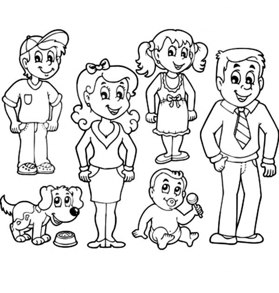 Family Coloring Pages For Toddlers
 Get This Kids Printable Family Coloring Pages x4lk2