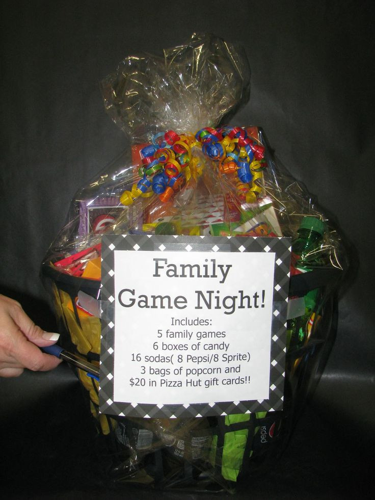 Family Game Night Gift Basket Ideas
 Family game night basket thank you ideas