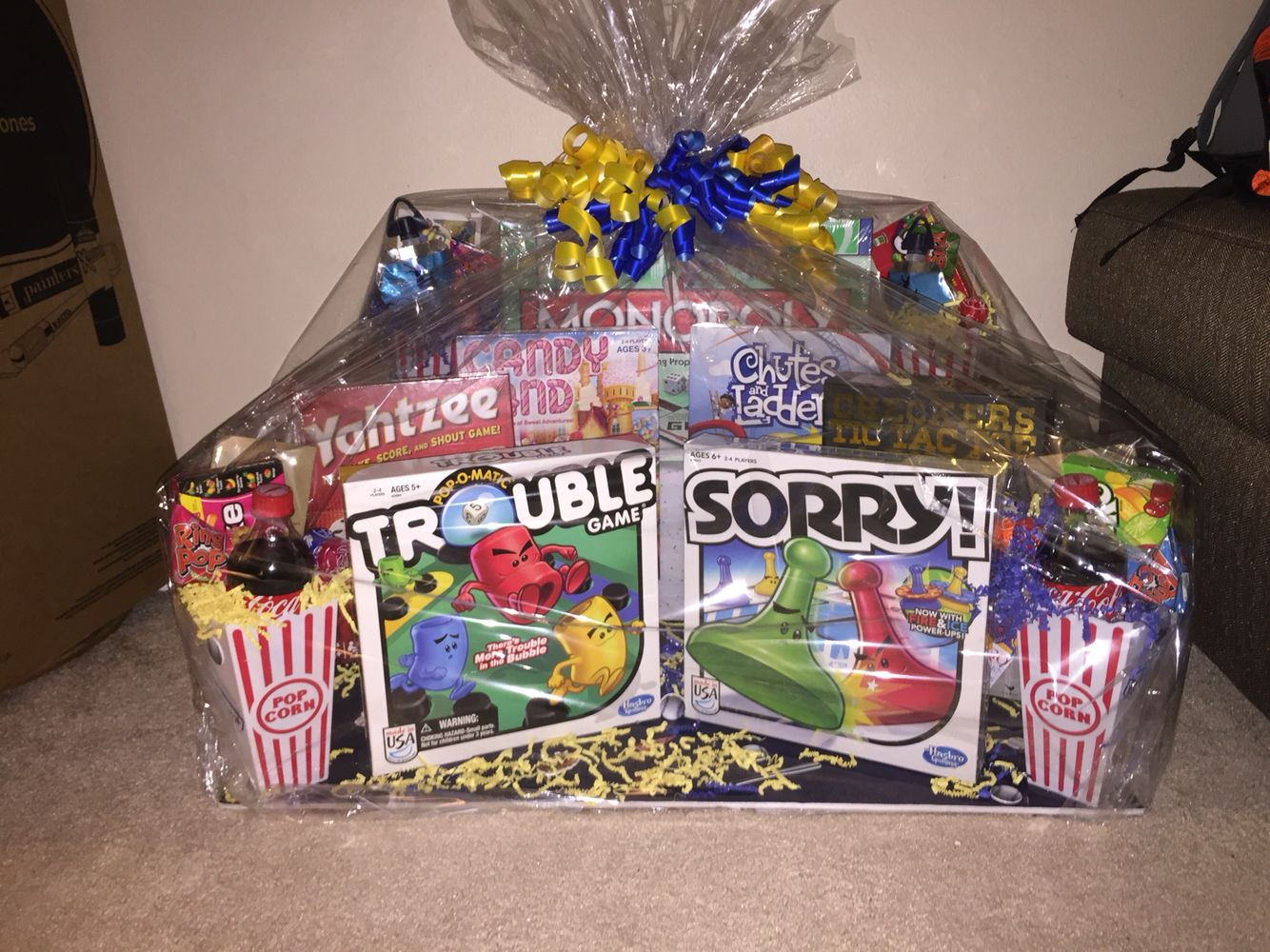 Family Game Night Gift Basket Ideas
 Family game night t basket Great ideas