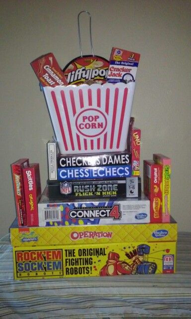 Family Game Night Gift Basket Ideas
 Family Game Night Basket perfect for raffle or silent