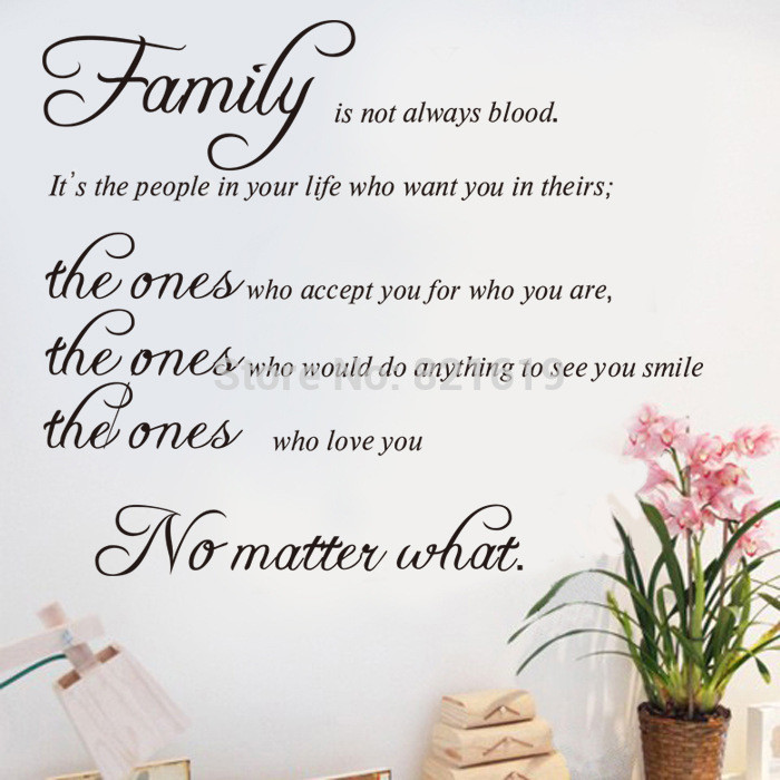 Family Isn'T Always Blood Quotes
 Not Blood Family Quotes And Sayings QuotesGram