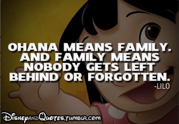 Family Quotes From Movies
 Ohana Means Family Lilo And Stitch Quotes QuotesGram