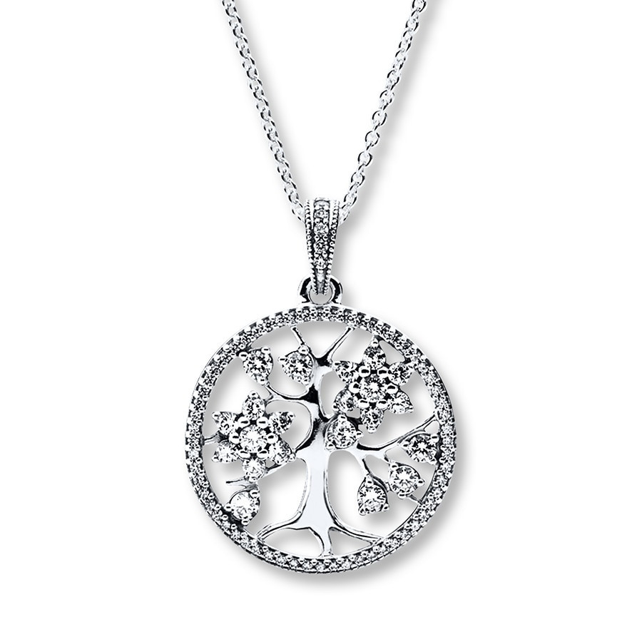 Family Tree Necklace
 PANDORA 31 5" Necklace Family Tree Sterling Silver
