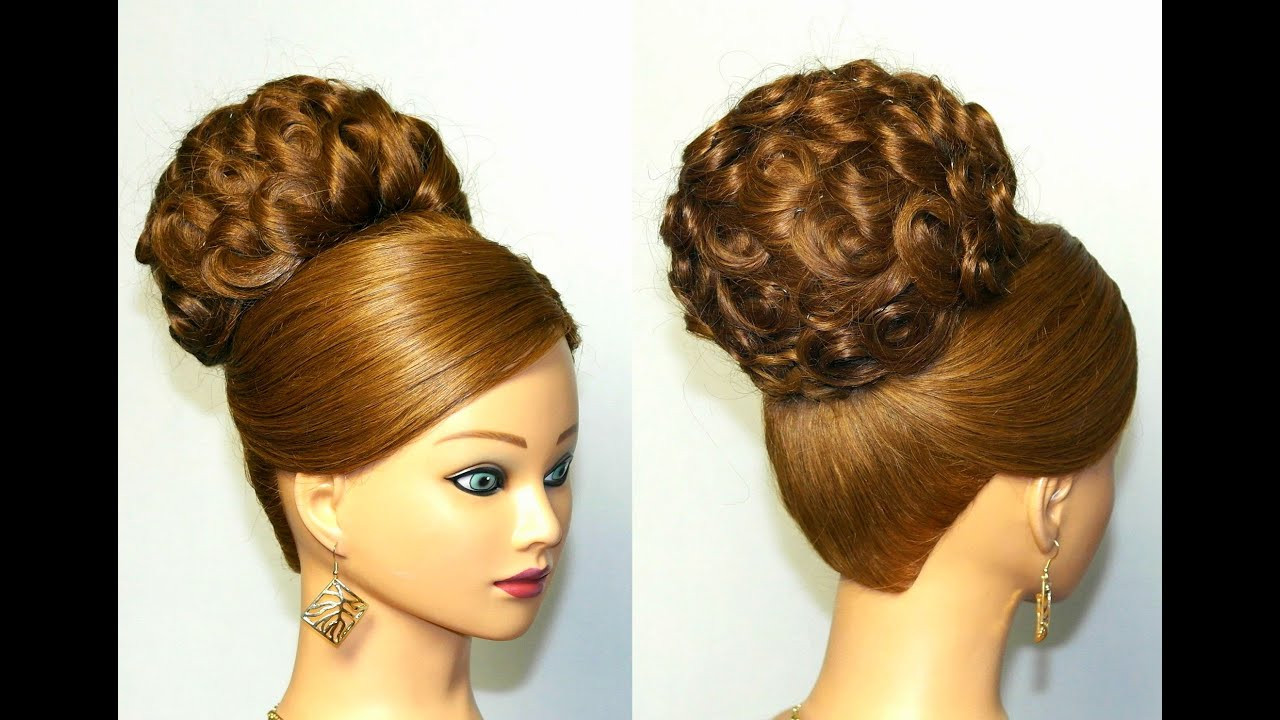 Fancy Updo Hairstyles
 Elegant wedding updo hairstyle for long hair