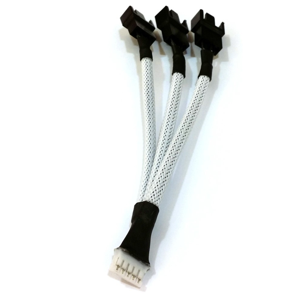 Fandom Pins
 5pin VGA Mini Connector to Triple PWM 4pin Fan Sleeved