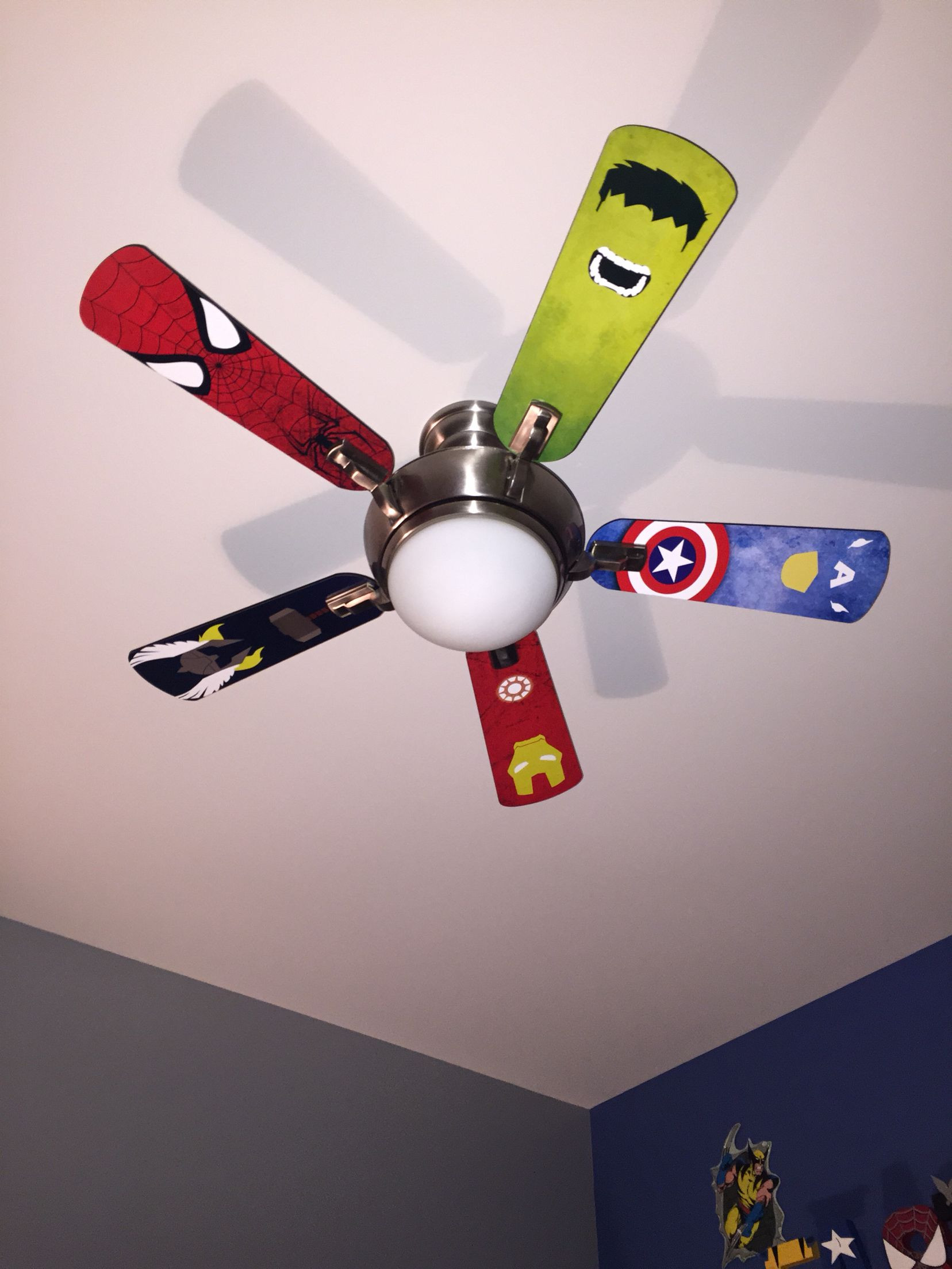 Fans For Kids Room
 Superhero ceiling fan blades