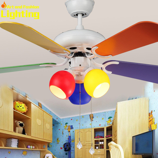 Fans For Kids Room
 Colorful Children Kids room Ceiling Fan With Lights fans