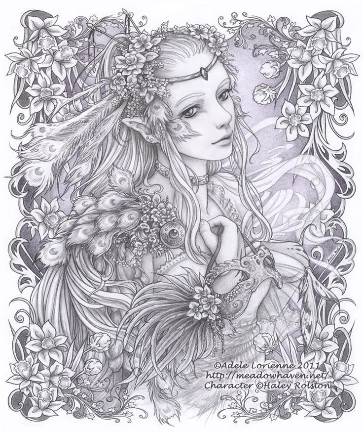 Fantasy Adult Coloring Books
 Detailed Coloring Pages For Adults Printable Fantasy