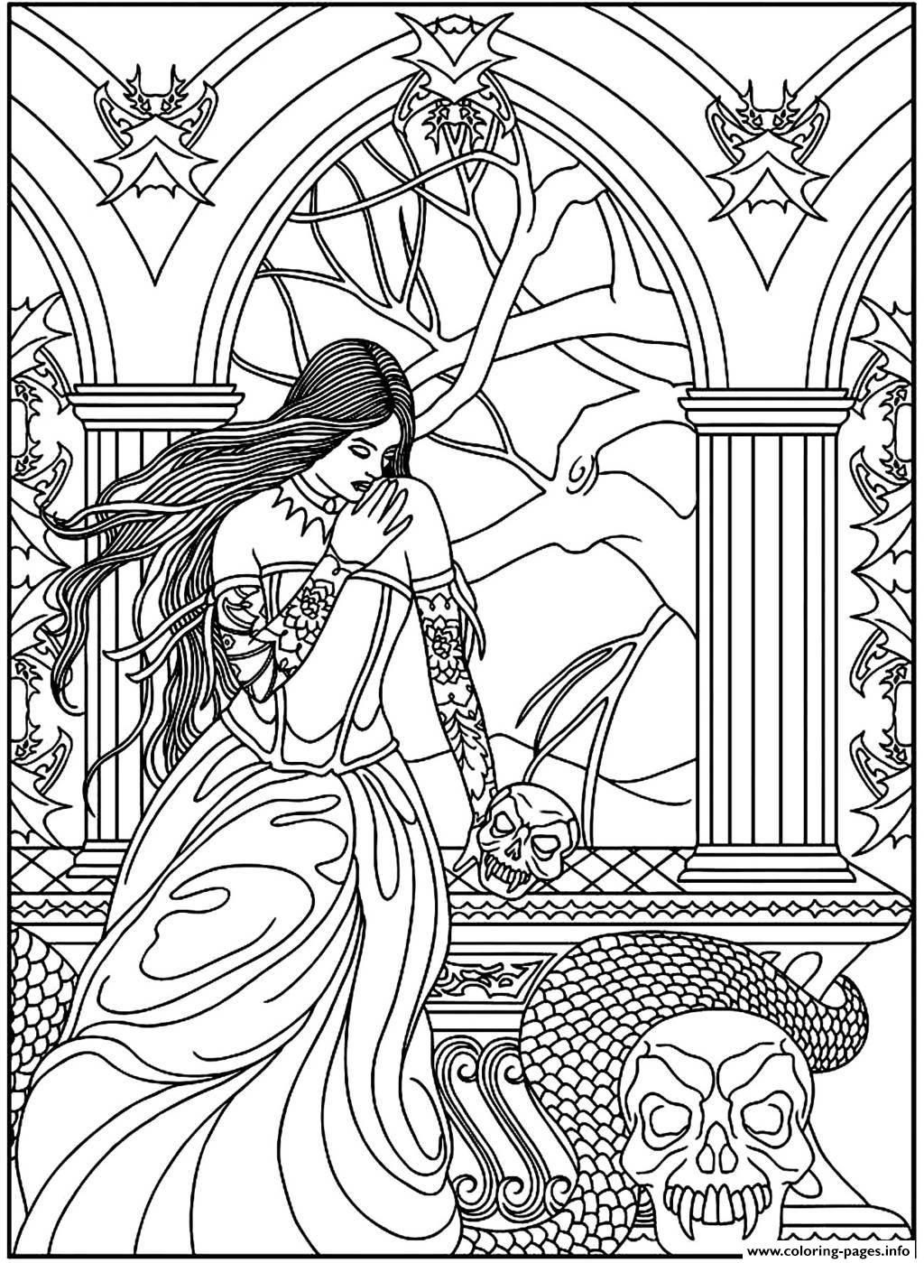 Fantasy Adult Coloring Books
 Fantasy Adult Coloring Pages Coloring Home