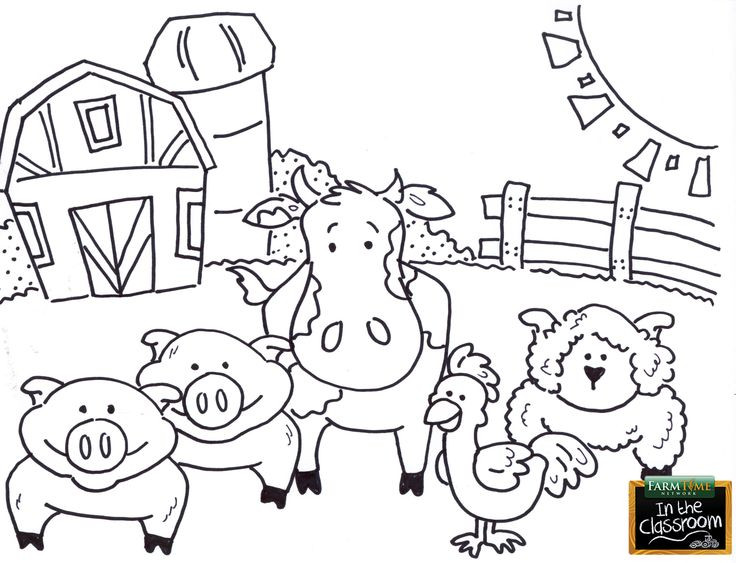 Farm Animal Coloring Pages For Toddlers
 84 best images about Free Teaching Tools Kids Coloring