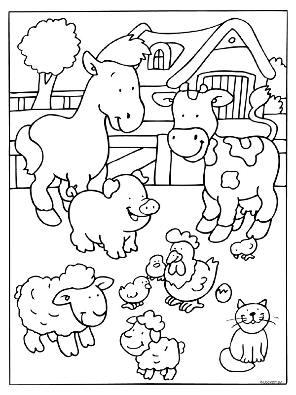 Farm Animal Coloring Pages For Toddlers
 Crafts Actvities and Worksheets for Preschool Toddler and