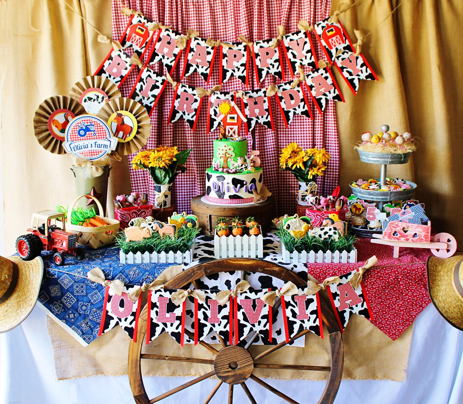 Farm Birthday Party Supplies
 And Everything Sweet Olivia s Farm Party