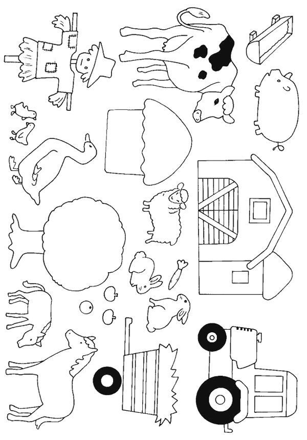 Farm Coloring Pages For Kids
 Cows 999 Coloring Pages perfect for quiet book pictures