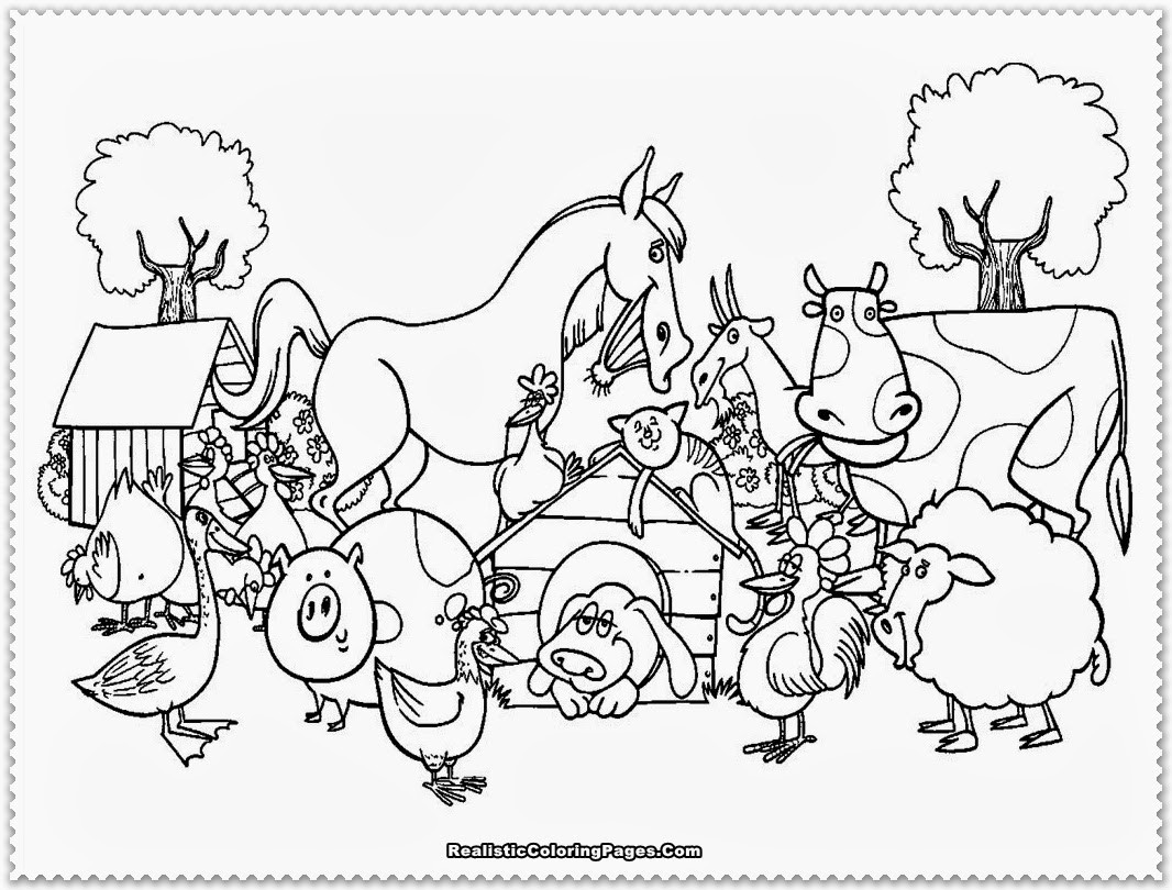 Farm Coloring Pages For Kids
 Coloring Pages