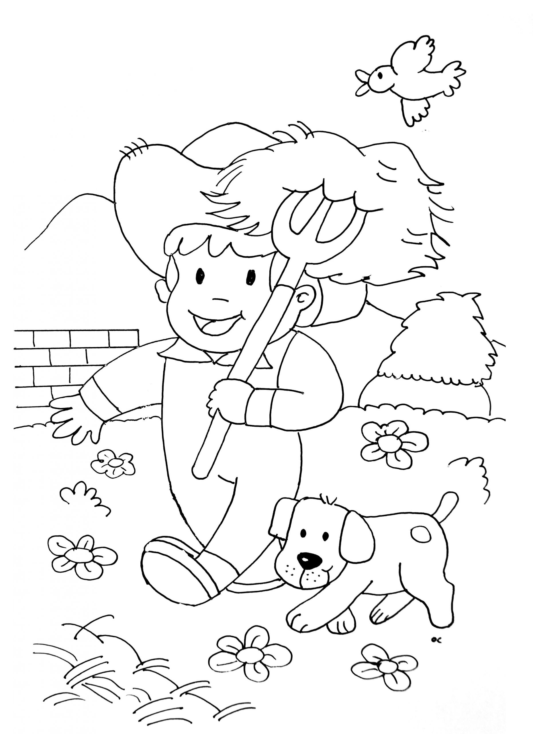 Farm Coloring Pages For Kids
 Farm for children Farm Kids Coloring Pages