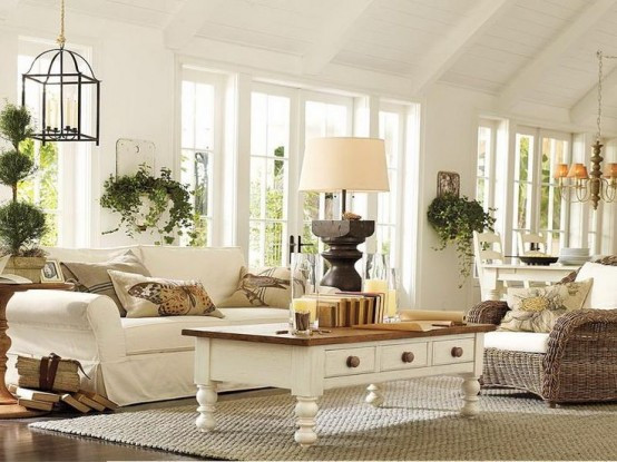 Farmhouse Style Living Room
 25 Farmhouse Sunrooms You Will Never Want to Leave DigsDigs