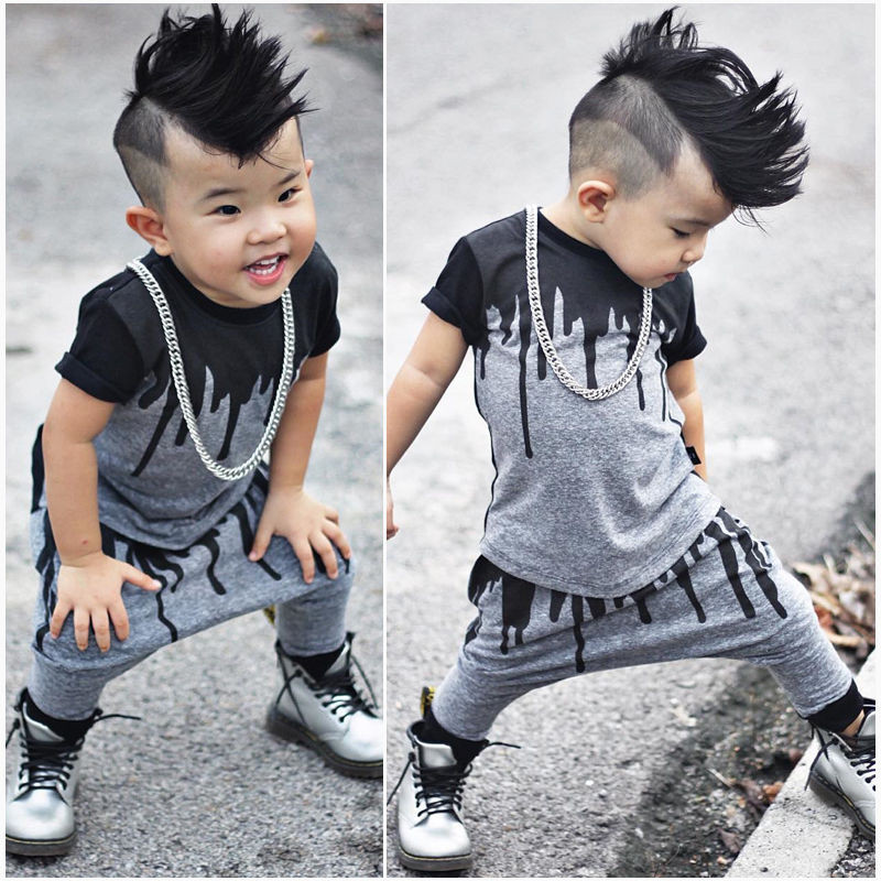 Fashion Baby Boy Clothes
 2pcs Newborn Toddler Infant Kids Baby Boy Clothes T shirt