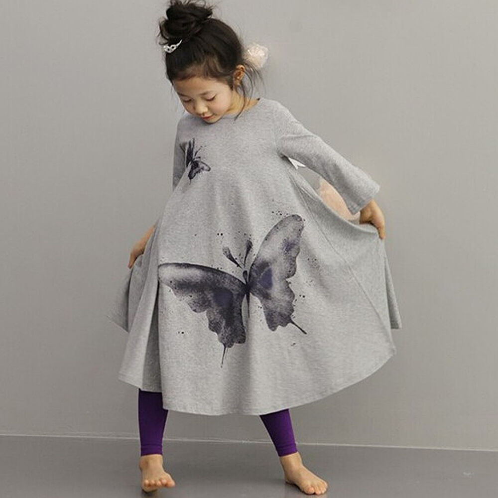 Fashion Clothes For Kids
 Kids Butterfly Dancewear Children Baby Girl Skirt Bohemian